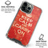 Keep Calm and Carry On Distressed iPhone 16 Pro Clear Case